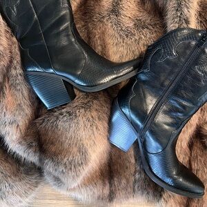 Mix No. 6 Sleek Black Heeled Boots